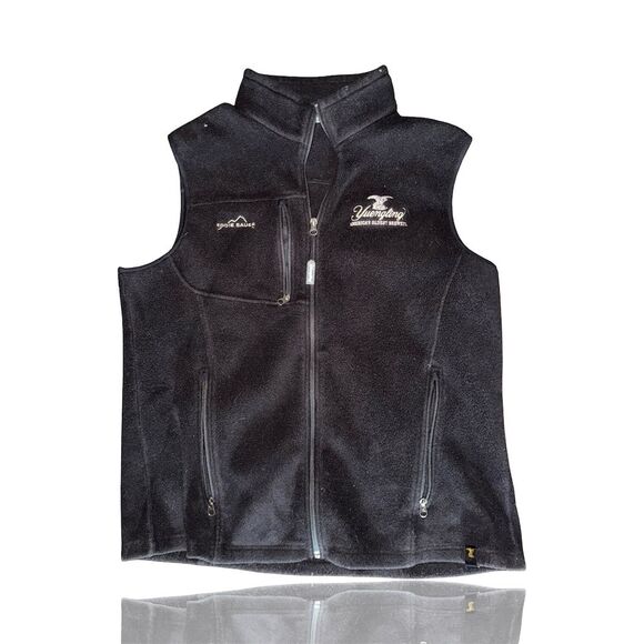 Eddie Bauer Men's XL Black Fleece Vest Yuengling Embroidered: NWOT - Picture 1 of 5